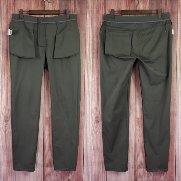 *READ* Vuori Mens Size 33X31.5 Meta Pants Athletic Slim Fit Stretch Green V430 - Picture 3 of 11